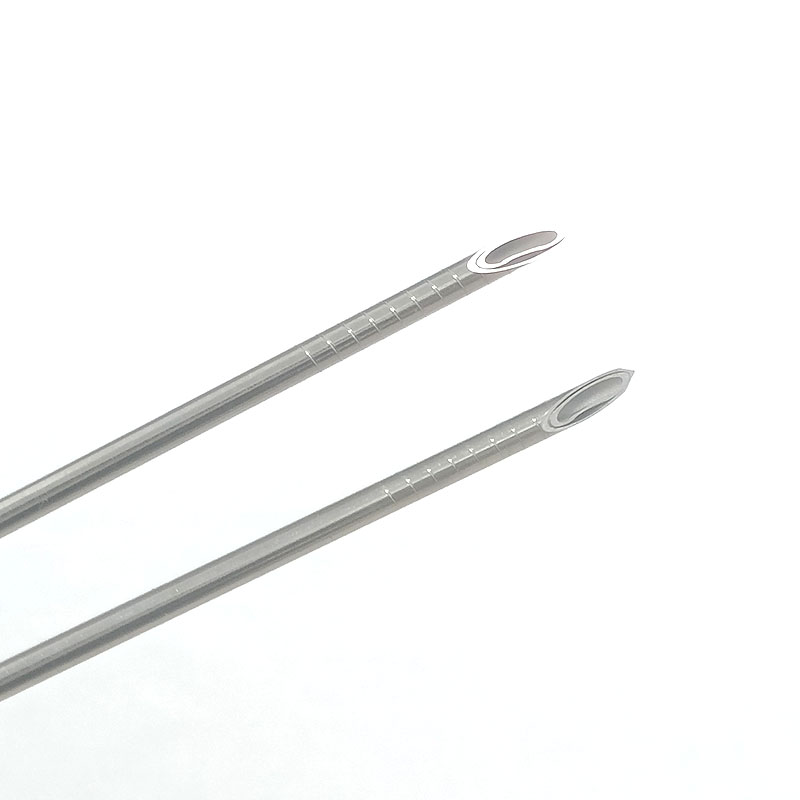 Custom medical stainless steel echogenic needles visible for ultrasound 