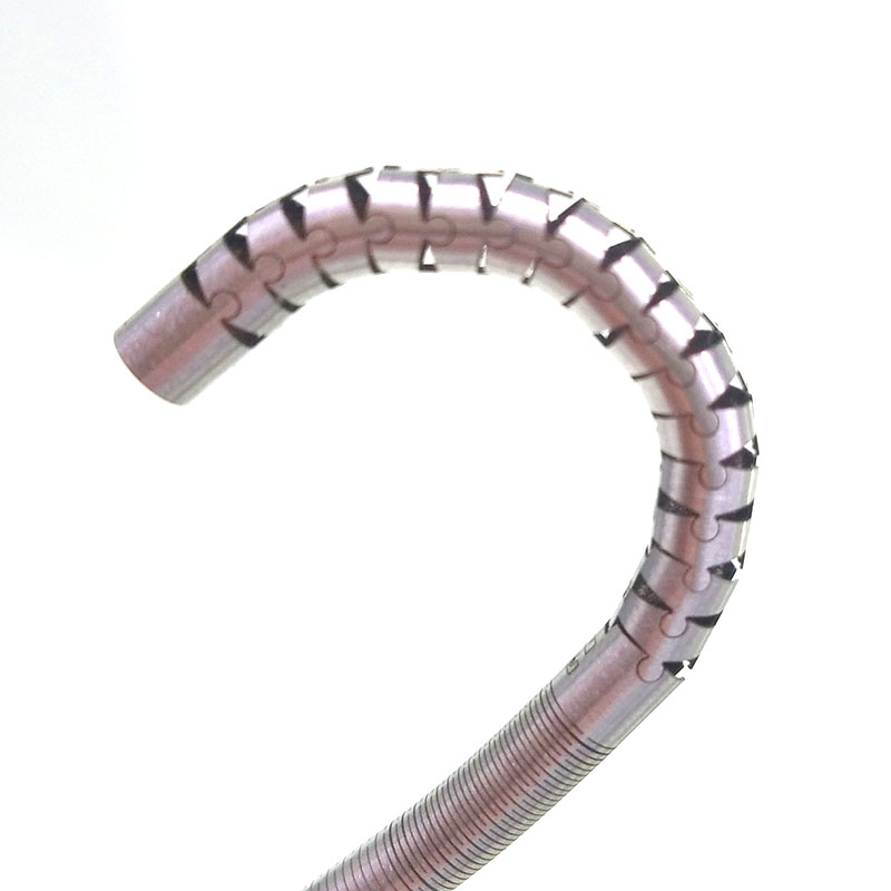 Medical grade stainless steel bidirectional four-way endoscopic snake bone tube