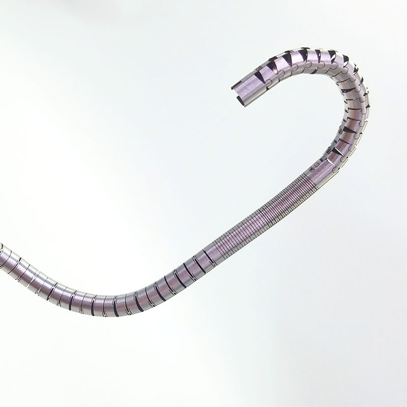 Medical grade stainless steel bidirectional four-way endoscopic snake bone tube